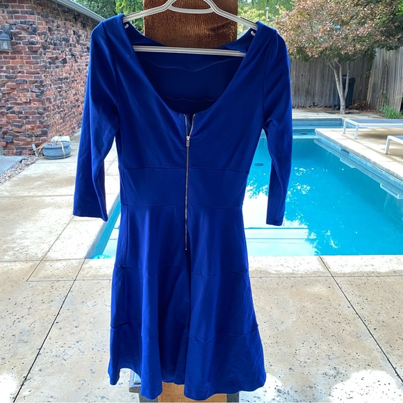 Banana Republic Fit & Flare Dress 3/4 Sleeve - Picture 2 of 4